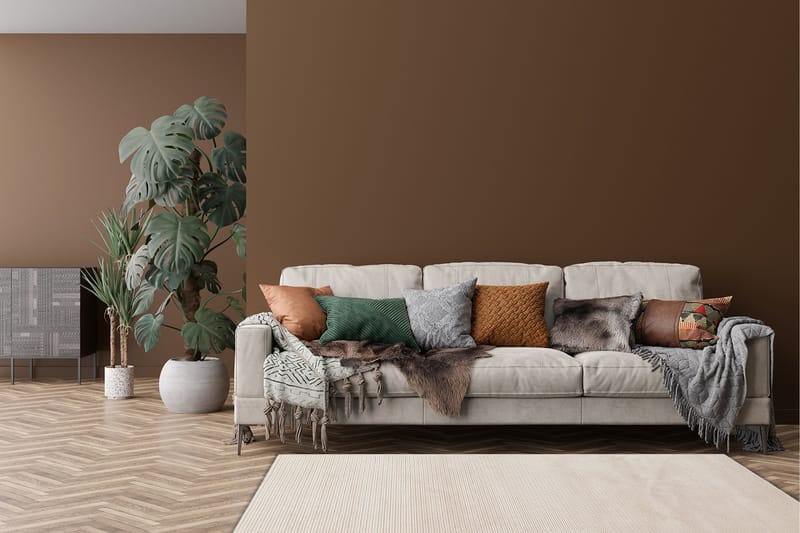 Viskoosimatto Amore Plain 200x290 cm Luonnollinen - Luonnonväri - Kodintekstiilit & matot - Matto - Moderni matto - Viskoosimatto & keinosilkkimatto