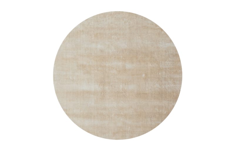 Viskoosimatto Classic Pyöreä 180 cm Beige - AmandaB - Viskoosimatto & keinosilkkimatto