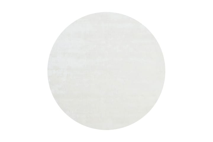 Viskoosimatto Classic Pyöreä 135 cm Valkoinen - AmandaB - Viskoosimatto & keinosilkkimatto - Pyöreät matot