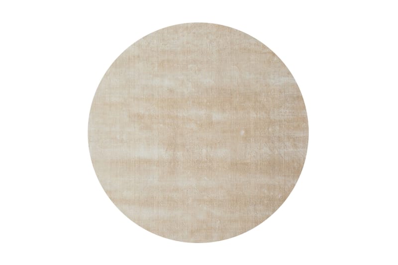 Viskoosimatto Classic Pyöreä 135 cm Beige - AmandaB - Kodintekstiilit & matot - Matto - Moderni matto - Viskoosimatto & keinosilkkimatto