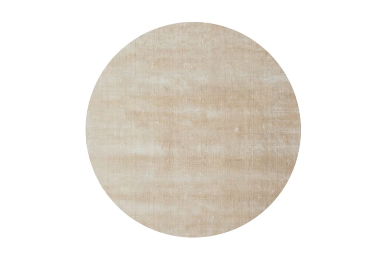 Viskoosimatto Classic Pyöreä 135 cm Beige - AmandaB - Viskoosimatto & keinosilkkimatto