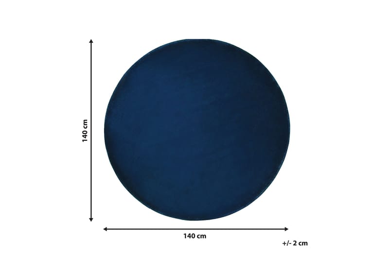 Viskoosimatto Maturino 140 cm pyöreä - Laivastonsininen - Viskoosimatto & keinosilkkimatto