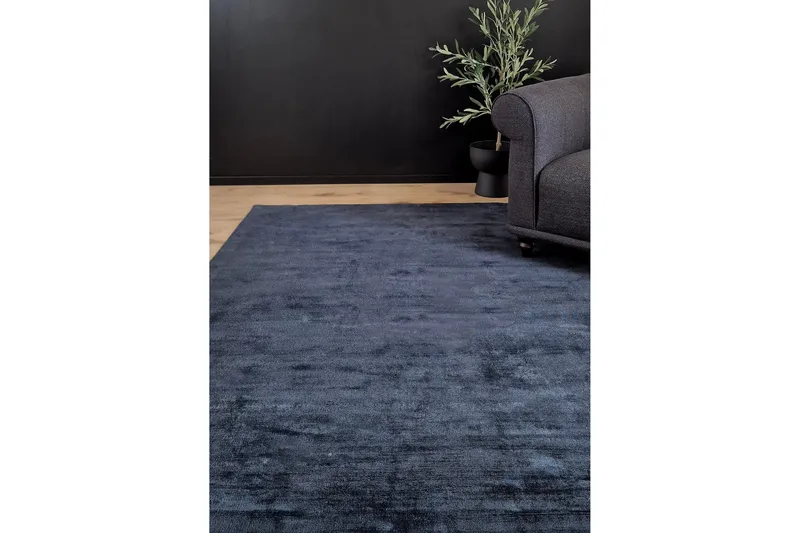 Viskoosimatto Riho 200x300 cm - Laivastonsininen - Kodintekstiilit & matot - Matto - Moderni matto - Viskoosimatto & keinosilkkimatto