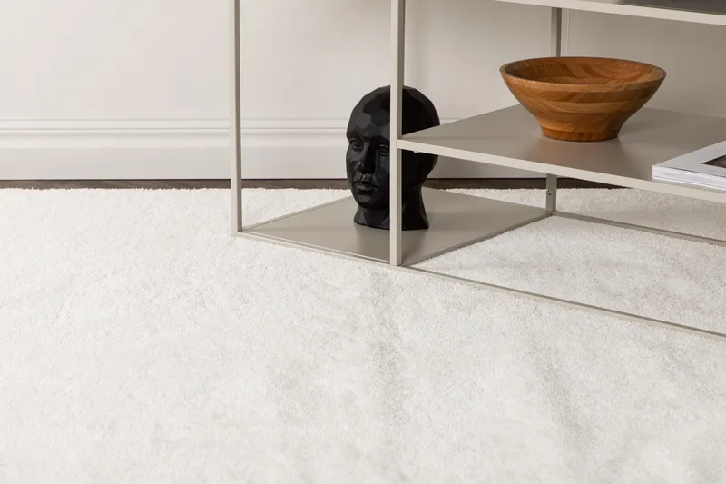 Viskoosimatto Undra Suorakaide 200x300 cm - Valkoinen - Kodintekstiilit & matot - Matto - Moderni matto - Viskoosimatto & keinosilkkimatto