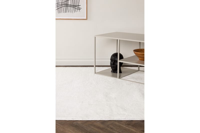 Viskoosimatto Undra Suorakaide 250x350 cm - Valkoinen - Kodintekstiilit & matot - Matto - Moderni matto - Viskoosimatto & keinosilkkimatto