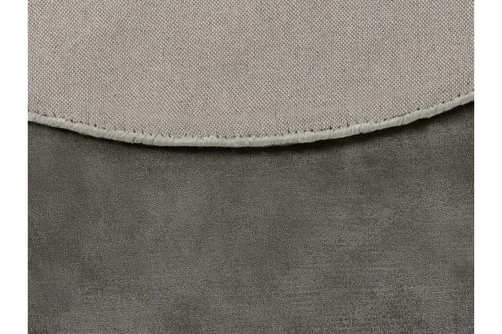 Viskoosimatto Maturino 140 cm pyöreä - Tummanharmaa - Viskoosimatto & keinosilkkimatto - Pyöreät matot