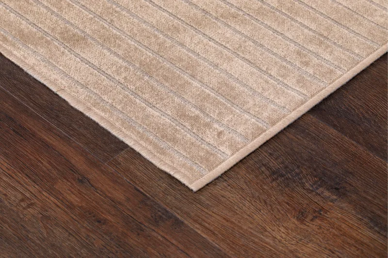 Viskoosimatto Mema 160x220 Suorakaiteen muotoinen - Hiekka - Kodintekstiilit & matot - Matto - Moderni matto - Viskoosimatto & keinosilkkimatto