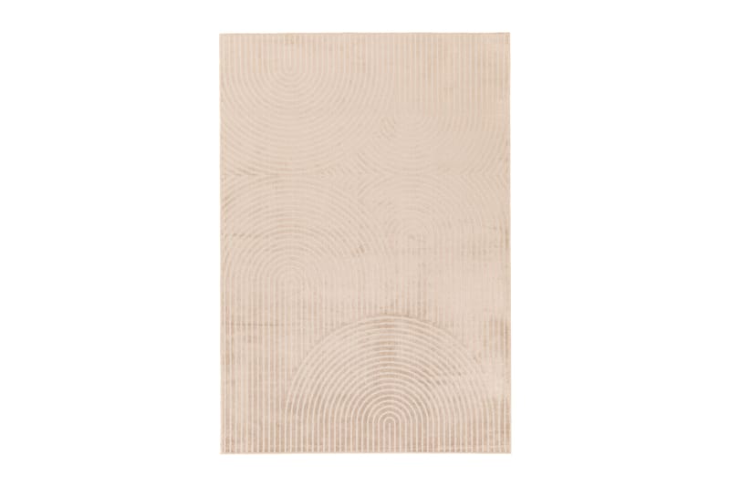 Viskoosimatto Mema 160x220 Suorakaiteen muotoinen - Hiekka - Kodintekstiilit & matot - Matto - Moderni matto - Viskoosimatto & keinosilkkimatto