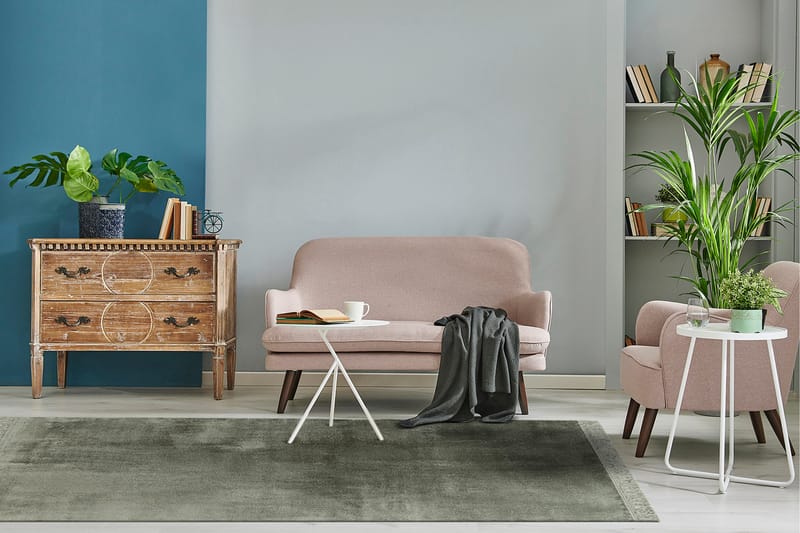 Viskoosimatto Mema 160x230 cm - Smaragdinvihreä - Kodintekstiilit & matot - Matto - Moderni matto - Viskoosimatto & keinosilkkimatto