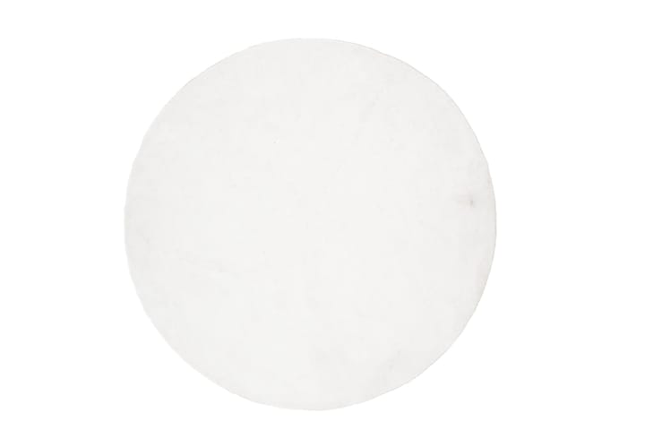 Viskoosimatto Undra Pyöreä 200 cm - Valkoinen - Viskoosimatto & keinosilkkimatto