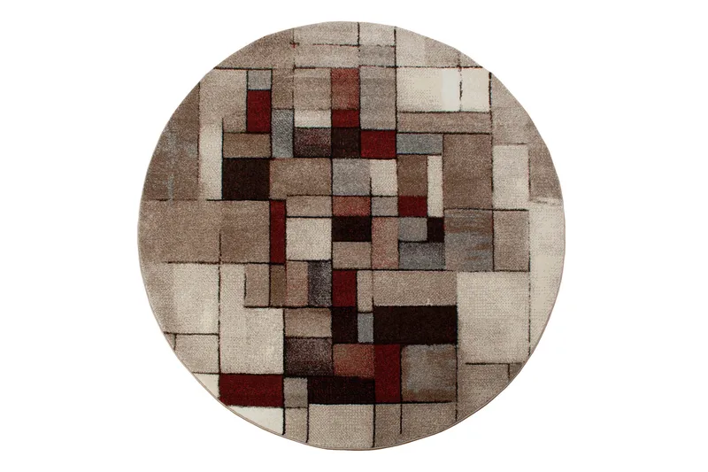 Friezematto London Ø240 cm Ruskea, Ruskea