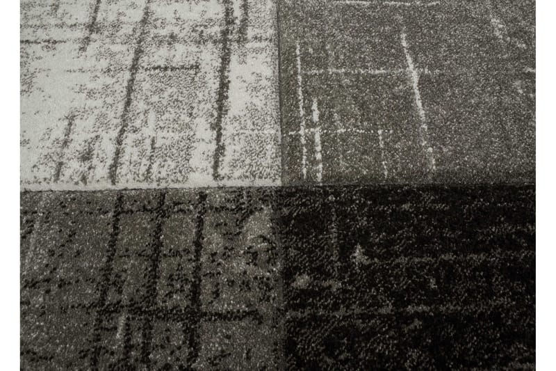 Friezematto London Square Ø160 cm Musta - Musta - Kodintekstiilit & matot - Matto - Moderni matto - Wilton-matto