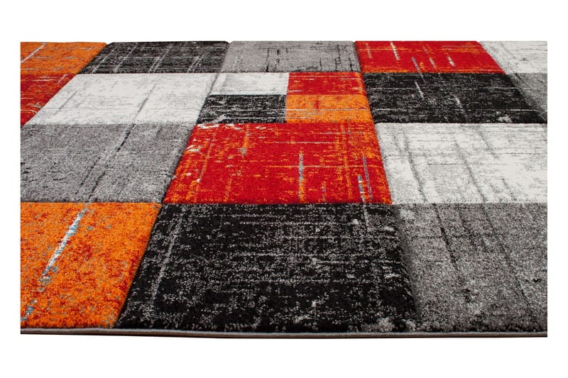 Friezematto London Square 160x230 - Punainen/Oranssi - Kodintekstiilit & matot - Matto - Moderni matto - Wilton-matto