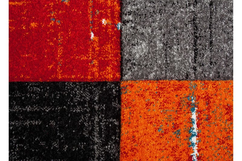 Friezematto London Square 240x340 cm Punainen/Oranssi - Punainen/Oranssi - Kodintekstiilit & matot - Matto - Moderni matto - Wilton-matto
