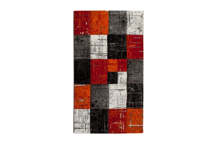 Friezematto London Square 80x350 - Punainen/Oranssi - Pyöreät matot - Käsintehdyt matot - Yksiväriset matot - Kumipohjamatot - Wilton-matto - Kuviollinen matto & värikäs matto - Pienet matot - Iso matto