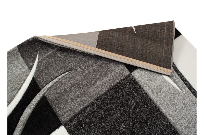 Friezematto London Patch 80x350 cm Musta - Musta - Kodintekstiilit & matot - Matto - Moderni matto - Wilton-matto