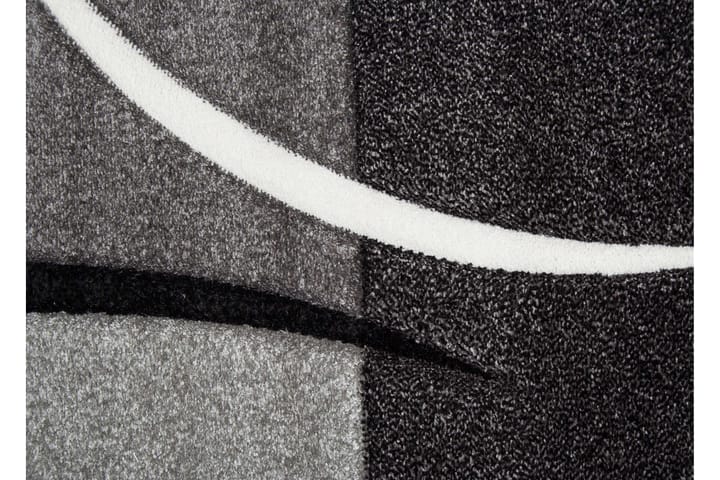 Friezematto London Patch 240x340 cm Musta - Musta - Pyöreät matot - Wilton-matto - Iso matto
 - Kuviollinen matto & värikäs matto