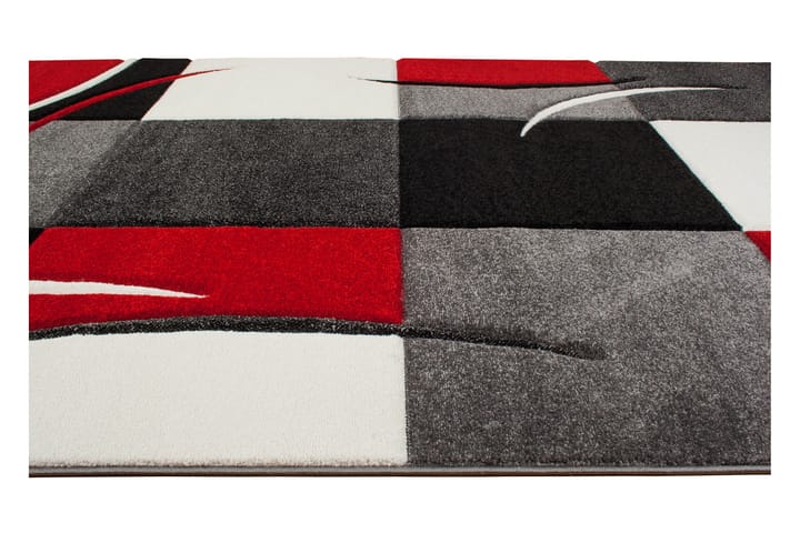 Friezematto London Patch 80x350 - Punainen - Wilton-matto - Pienet matot - Kuviollinen matto & värikäs matto
