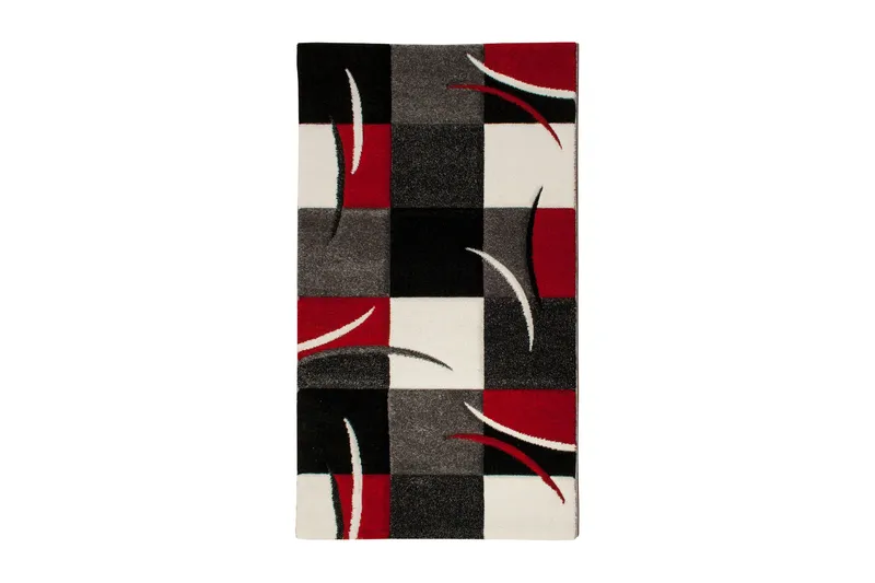 Friezematto London Patch 80x350 - Punainen - Kodintekstiilit & matot - Matto - Moderni matto - Wilton-matto