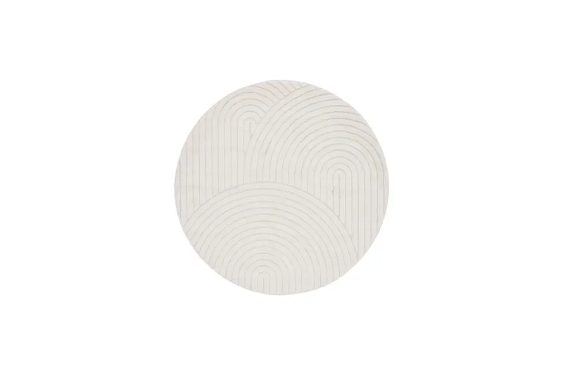 Wilton-matto Genova Zen 160 Pyöreä - Valkoinen - Kodintekstiilit & matot - Matto - Moderni matto - Wilton-matto