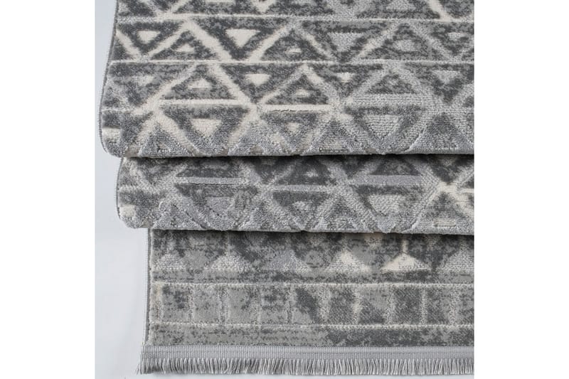 Käytävämatto Naveena 80x150 cm Suorakaide - Harmaa/Kerma - Kodintekstiilit & matot - Matto - Moderni matto - Käytävämatto