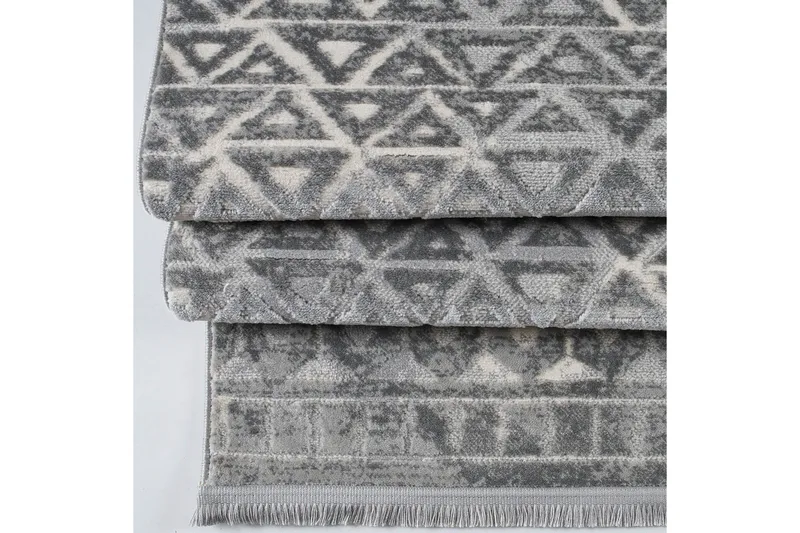 Käytävämatto Naveena 80x150 cm Suorakaide - Harmaa/Kerma - Kodintekstiilit & matot - Matto - Moderni matto - Wilton-matto