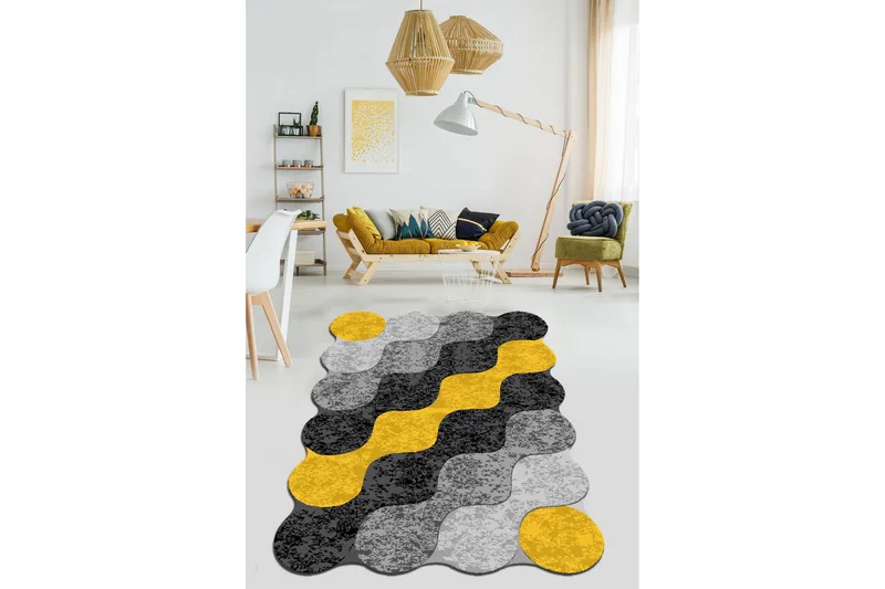 Käytävämatto Noshad 80x100 cm Suorakaide - Monivärinen - Kodintekstiilit & matot - Matto - Moderni matto - Wilton-matto