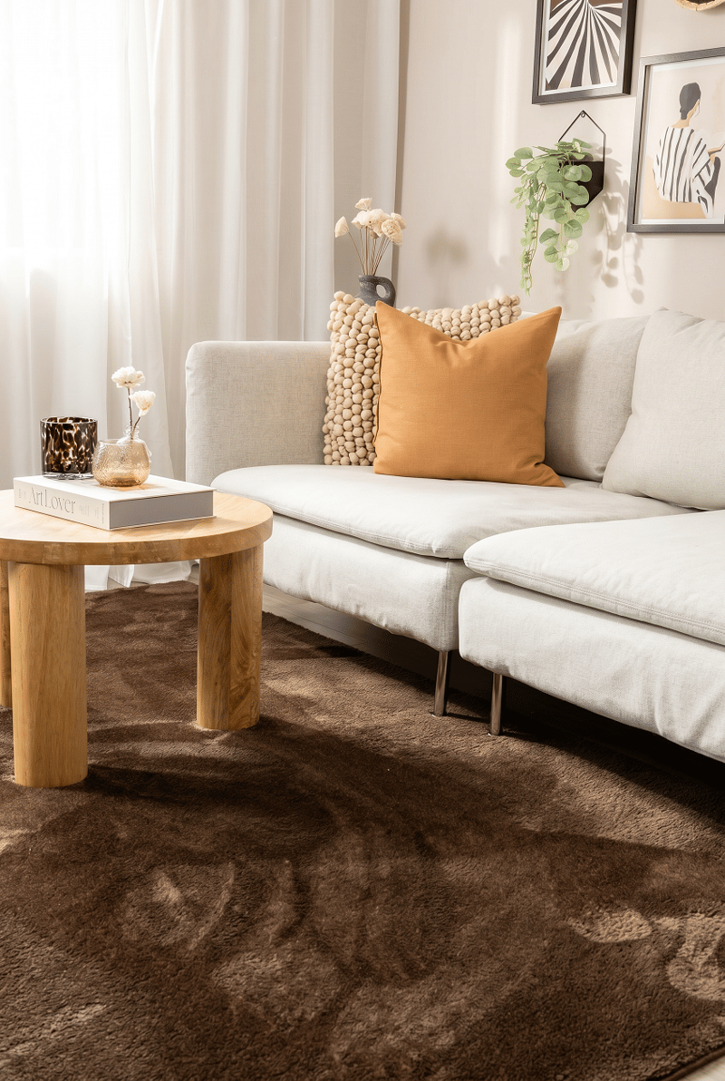 Konekudottu matto KM Home Tender 200x290 Suklaa - suklaa - Kodintekstiilit & matot - Matto - Moderni matto - Wilton-matto