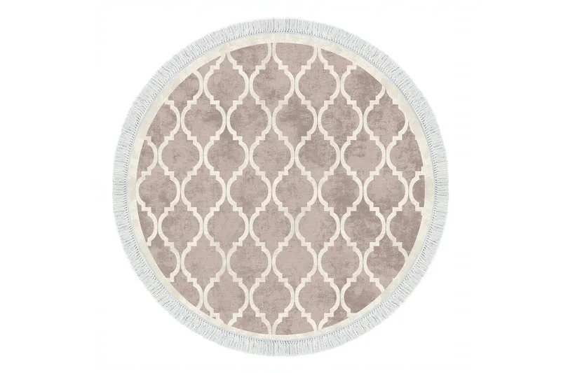 Matto Alanur Home 100x100 cm, Kermanvalkoinen/Ruskea