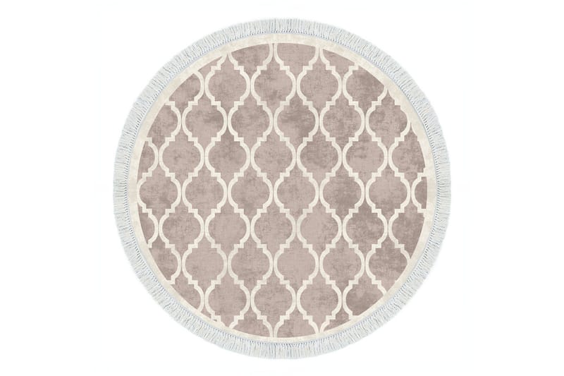 Matto Alanur Home 100x100 cm, Kermanvalkoinen/Ruskea