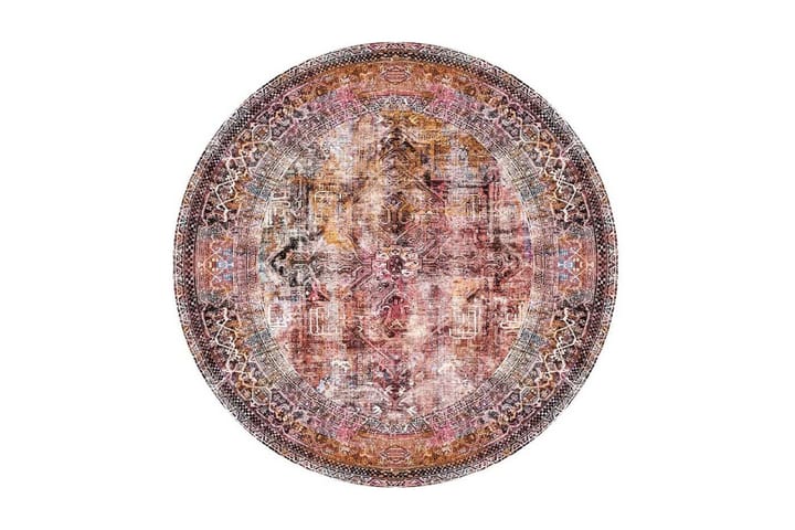Matto Artloop 150 cm Pyöreä - Monivärinen - Wilton-matto - Kuviollinen matto & värikäs matto