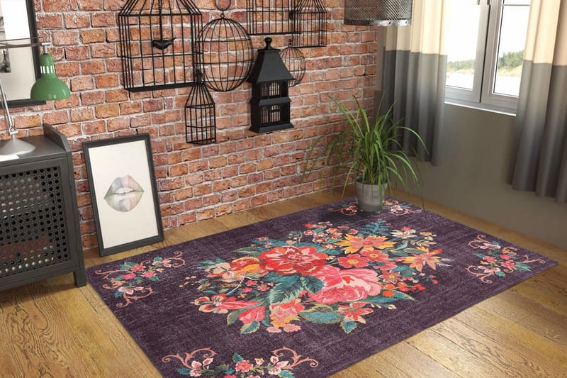 Matto Artloop 150x230 cm - Monivärinen - Kodintekstiilit & matot - Matto - Moderni matto - Wilton-matto