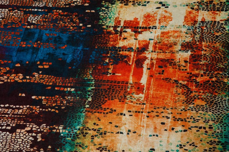 Matto Bailou 100x200 cm - Monivärinen - Kodintekstiilit & matot - Matto - Moderni matto - Wilton-matto