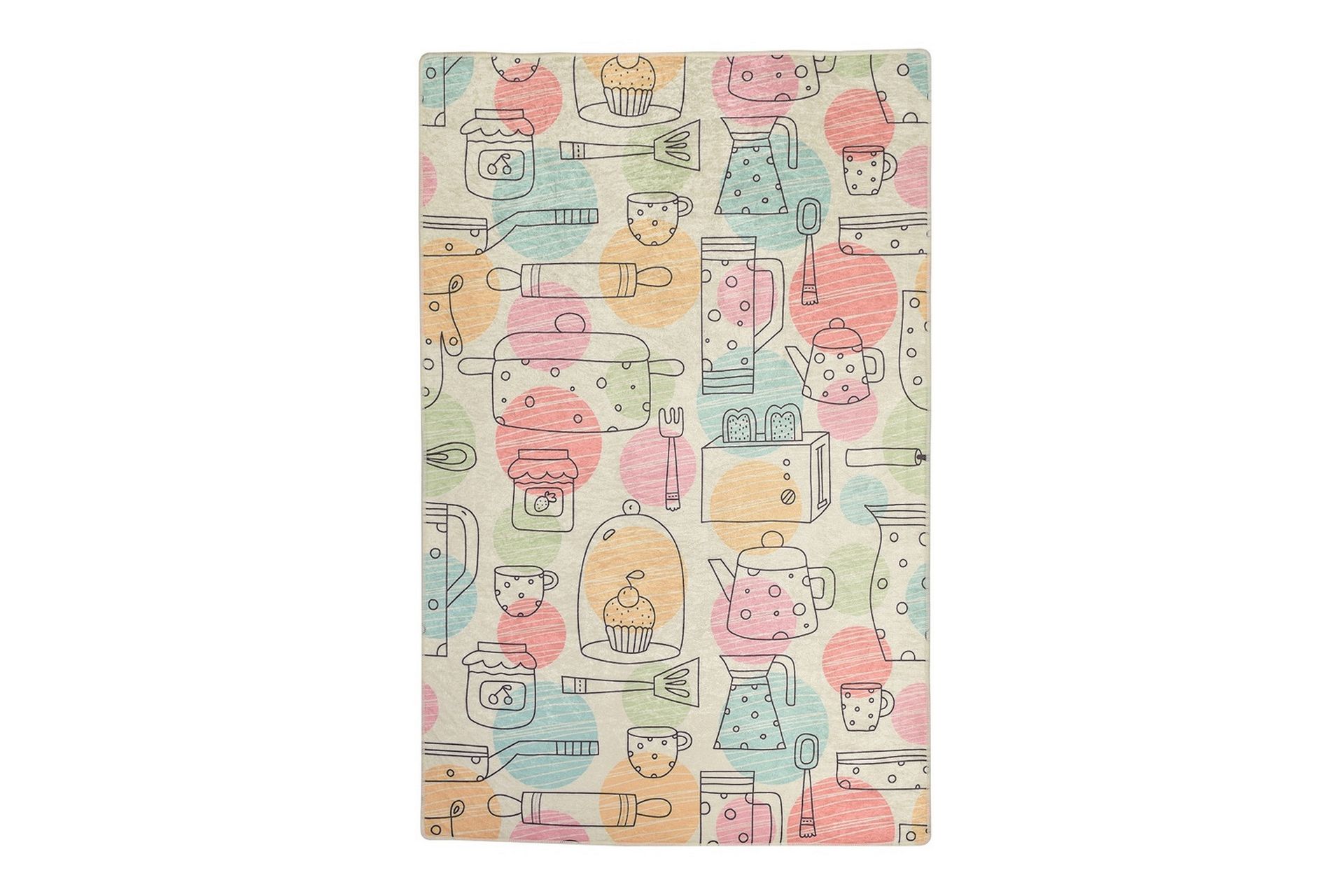 Matto Bakery 120x180 cm - Monivärinen / Sametti - Kodintekstiilit & matot - Matto - Moderni matto - Wilton-matto