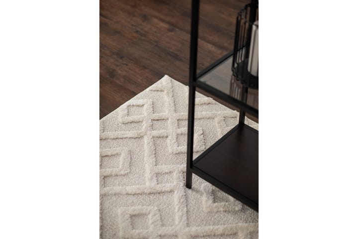Matto Baretta Tanger 160x230 cm Kermanvalkoinen - Kermanvalkoinen - Wilton-matto - Kuviollinen matto & värikäs matto