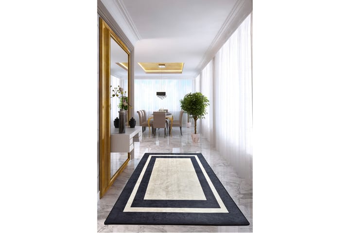 Matto Blackframe 120x180 cm - Monivärinen / Sametti - Wilton-matto - Kuviollinen matto & värikäs matto