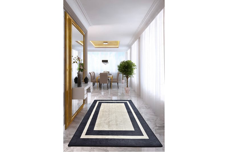 Matto Blackframe 140x190 cm - Monivärinen / Sametti - Kodintekstiilit & matot - Matto - Moderni matto - Wilton-matto