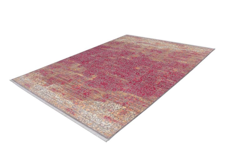 Matto Blooms Pui 120x170 cm Oranssi/ Punainen - D-Sign - Wilton-matto - Kuviollinen matto & värikäs matto