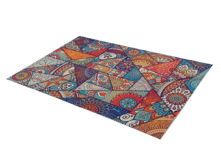Matto Bodhana 100x150 cm - Monivärinen - Wilton-matto - Kuviollinen matto & värikäs matto