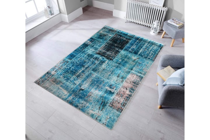 Matto Broadholme 100x200 cm - Monivärinen - Kuviollinen matto & värikäs matto - Wilton-matto