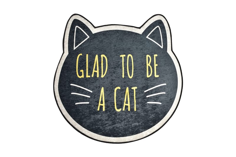 Matto Catface Pyöreä 140 cm, Monivärinen / Sametti