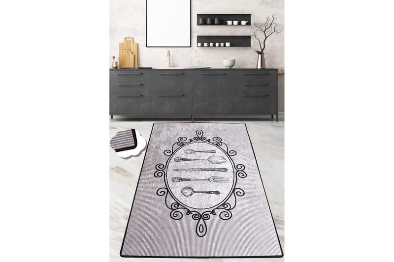 Matto Chilai 100x200 cm, Harmaa/Musta