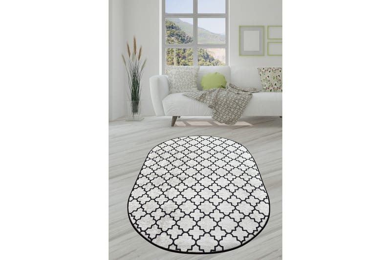 Matto Chilai 140x190 cm, Musta/Valkoinen