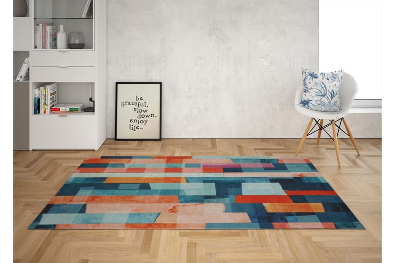 Matto Coleman 100x150 cm - Monivärinen - Kodintekstiilit & matot - Matto - Moderni matto - Wilton-matto