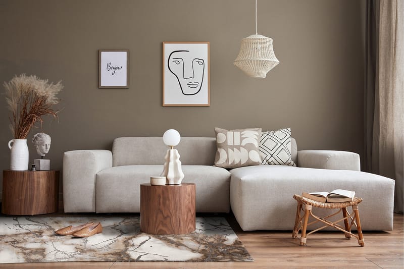 Matto Craft Concrete 200x290 cm Luonnollinen - Kodintekstiilit & matot - Matto - Moderni matto - Wilton-matto