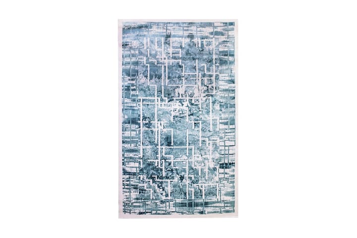 Matto Diamond Valkoinen/Turkoosi 160x230 - Pierre Cardin - Kuviollinen matto & värikäs matto - Wilton-matto