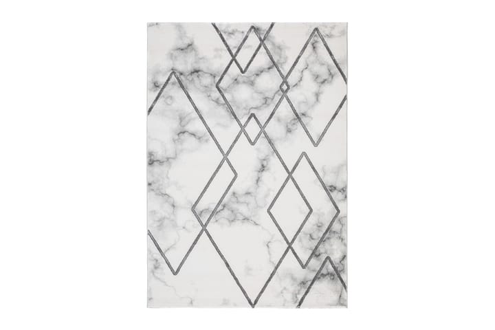 Matto Diamond Vinoneliö 160x230 cm Hopea - Hopea - Wilton-matto - Kuviollinen matto & värikäs matto