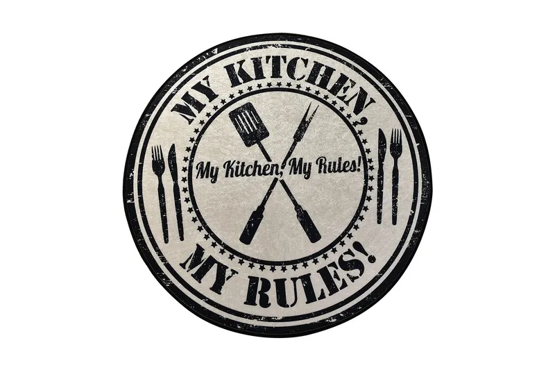 Matto Dorchen Pyöreä 140 cm, Monivärinen / Sametti