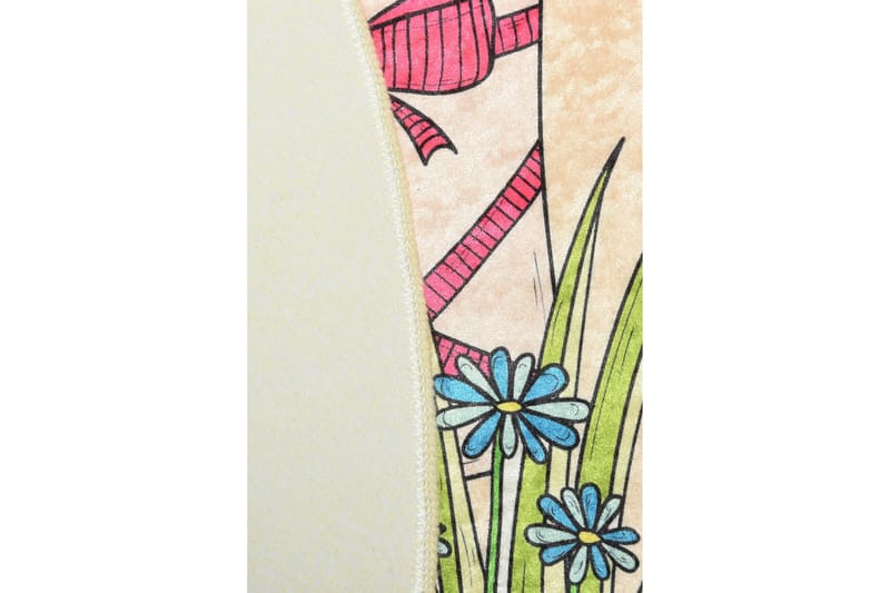 Matto Flowerpot Pyöreä 100 cm - Monivärinen / Sametti - Kodintekstiilit & matot - Matto - Moderni matto - Wilton-matto