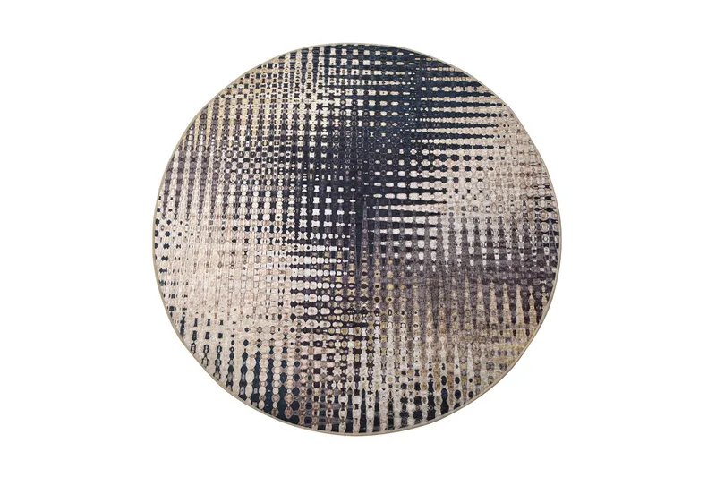 Matto Fusione Pyöreä 140 cm, Monivärinen / Sametti